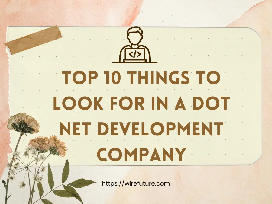 Top 10 Things To Look For In a Dot Net Development Company